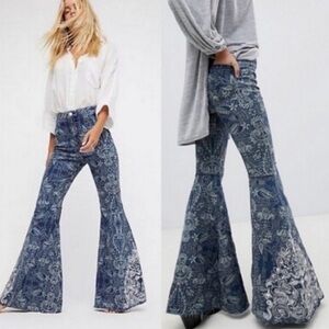Free people bell bottoms size 27